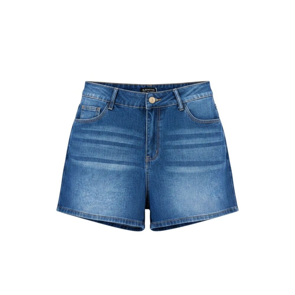 BloomChic Denim Jean Shorts Womens 14 Blue High Rise Comfort Stretch NWT